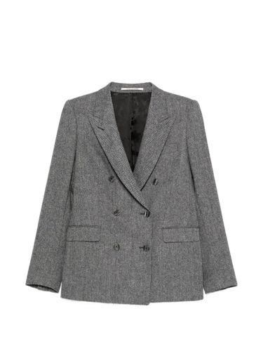 Wool Double-Breasted Jacket - Tagliatore - Modalova