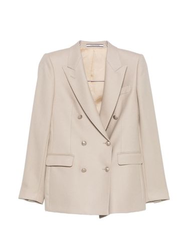 Wool Double-Breasted Jacket - Tagliatore - Modalova