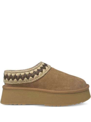 Mou Platform Clog Suede Slippers - Mou - Modalova