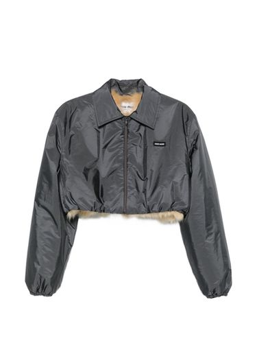 Miu Miu Cropped Blouson Jacket - Miu Miu - Modalova