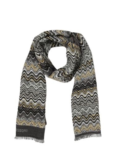 Zigzag-Pattern Wool Scarf - Missoni - Modalova