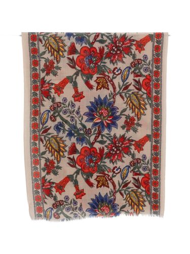 Printed Wool Stole - PATCHOULI - Modalova