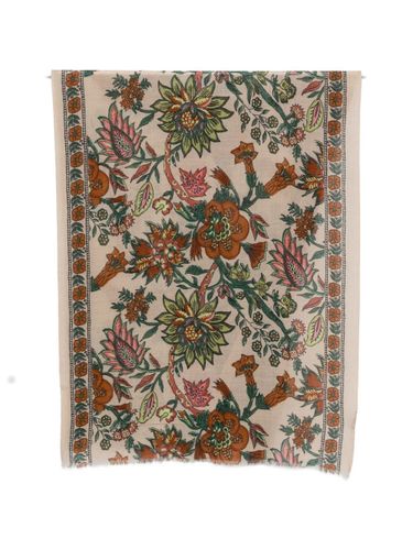 Printed Wool Stole - PATCHOULI - Modalova