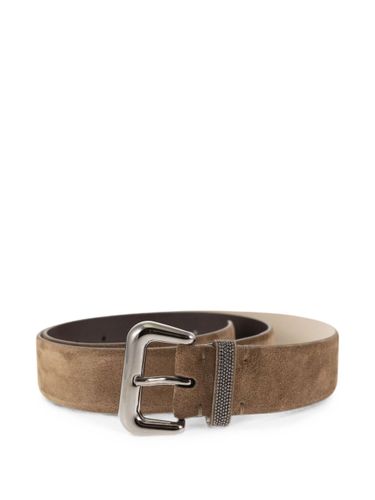 Suede Leather Belt By - Brunello Cucinelli - Modalova