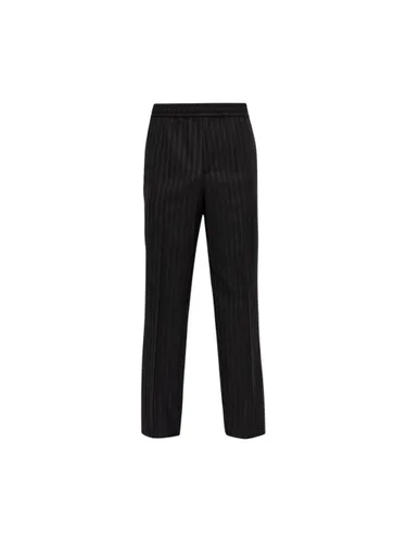 Pleated Monogram Pants By - Versace - Modalova