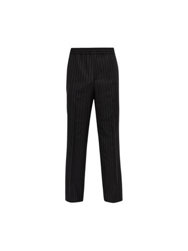 Pleated Monogram Pants By - Versace - Modalova