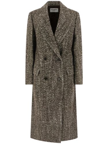 Herringbone-Pattern Double-Breasted Coat By - Iceberg - Modalova