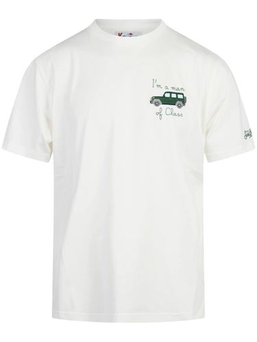 Arnott T-Shirt With Car Embroidery - MC2 Saint Barth - Modalova