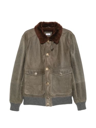 Brunello Cucinelli Leather Jacket - Brunello Cucinelli - Modalova