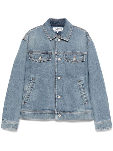 Loewe Denim Hooded Jacket - Loewe - Modalova