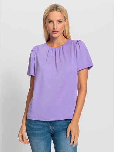 T-shirt à manches courtes brillance discrète - Ashley Brooke - Modalova