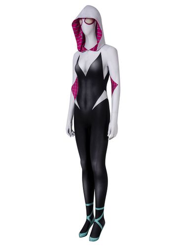 Marvel Comics Spider Man dans le Spider Verse Gwen Stacy Catsuits Marvel Comics Cosplay Costume - milanoo.com - Modalova