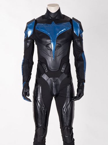 DC Titans Nightwing Ensemble Dick Grayson Costume Cosplay Halloween - milanoo.com - Modalova