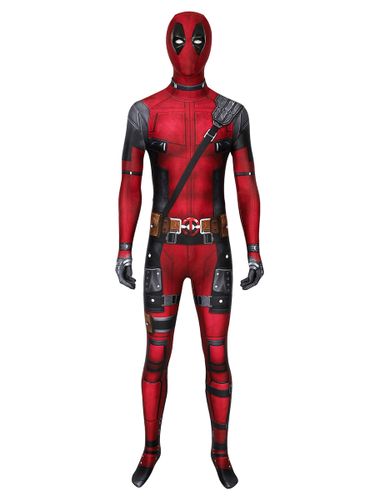 Marvel Comics Dead Pool Outfit Costume Cosplay Halloween - milanoo.com - Modalova