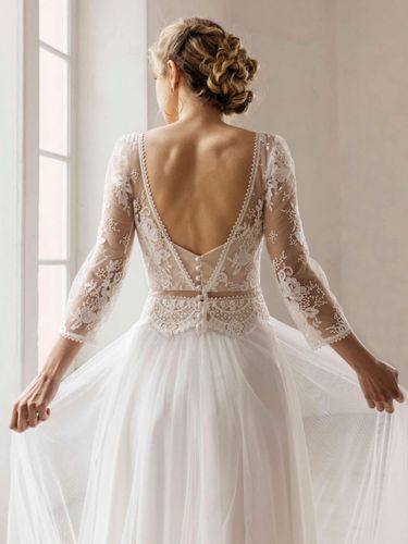 Robe de mariée deux pièces - milanoo.com - Modalova