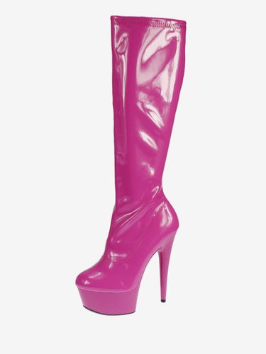 Bottes à bout rond en Synthétique - milanoo.com - Modalova