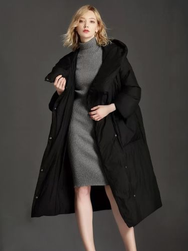 Doudoune longue en duvet de canard à manches 3/4 vêtement d\'extérieur d\'hiver 2026 - milanoo.com - Modalova