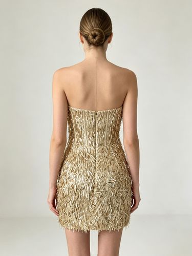 Robe de bal à sequins et décolleté en cœur pour les fêtes de fin d'année - milanoo.com - Modalova
