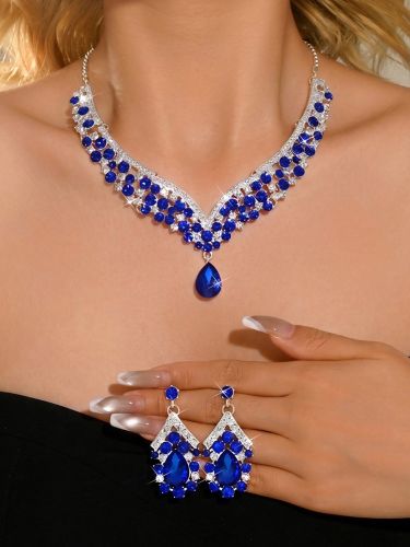 Ensemble de bijoux pour mariée charmant métal - milanoo.com - Modalova