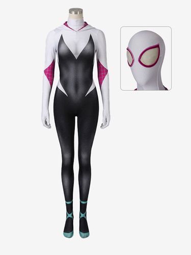 Marvel Comics Spider Man dans le Spider Verse Gwen Stacy Catsuits Marvel Comics Cosplay Costume - milanoo.com - Modalova