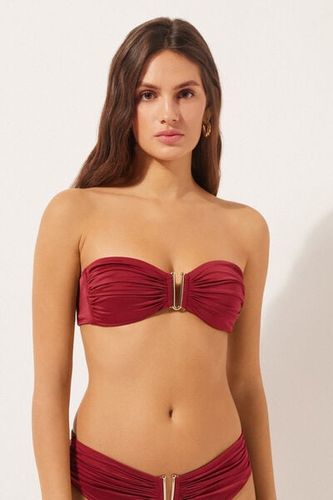 Bandeau Bikini Top Shiny Satin Woman Size 5 - Calzedonia - Modalova