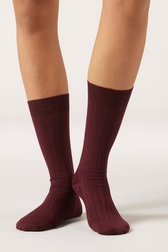Ribbed Mid-Calf Socks Woman Size TU - Calzedonia - Modalova