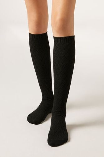 Long Chevron Cashmere Socks Woman Size TU - Calzedonia - Modalova