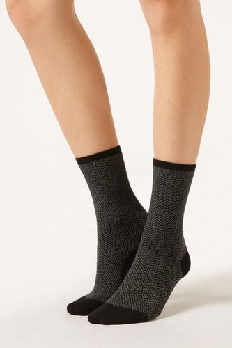 Herringbone Short Socks Woman Size TU - Calzedonia - Modalova
