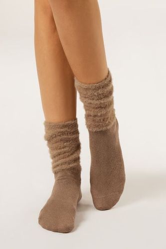 Fluffy Cashmere Blend Socks Woman Size TU - Calzedonia - Modalova