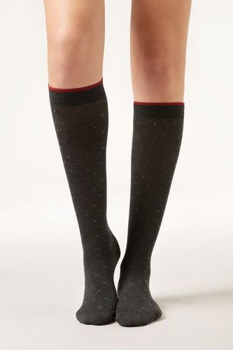 Patterned Long Socks Woman Size TU - Calzedonia - Modalova