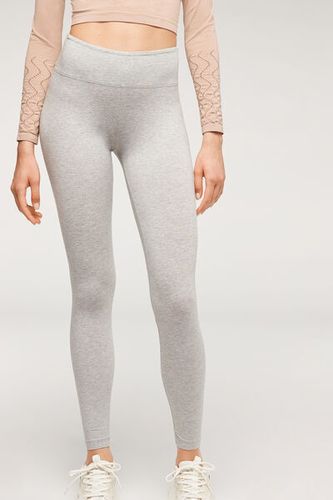 Cotton Leggings Woman Grey Size S - Calzedonia - Modalova