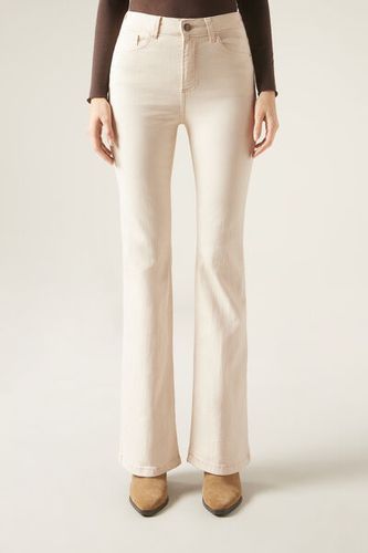 Flared Stretch Jeans Woman Size M - Calzedonia - Modalova