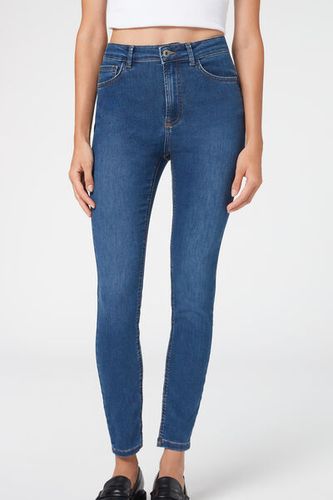 High Waist Soft Touch Skinny Push Up Jeans Woman Blue Size S - Calzedonia - Modalova