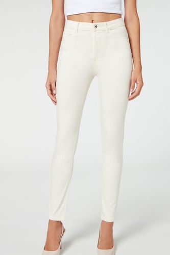 High Waist Soft Touch Skinny Push Up Jeans Woman White Size S - Calzedonia - Modalova