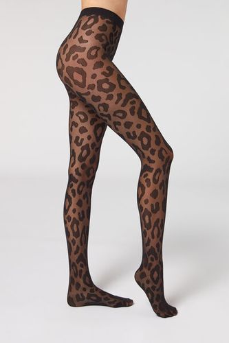 Macro Animal Pattern Sheer 30 Denier Tights Woman Black Size 3/4 - Calzedonia - Modalova