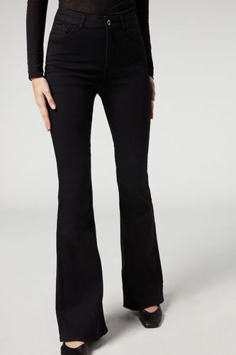 Flared Jeans Woman Black Size XS - Calzedonia - Modalova