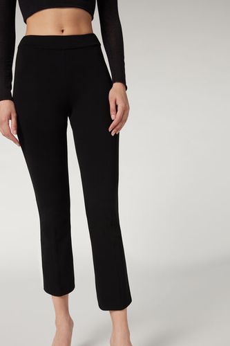 Cropped Flared Leggings Woman Black Size L - Calzedonia - Modalova