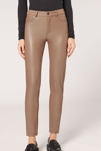 Leggings térmicos efecto piel Mujer Velikost S - Calzedonia - Modalova