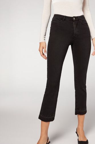 Cropped Flare Jeans Woman Grey Size XS - Calzedonia - Modalova