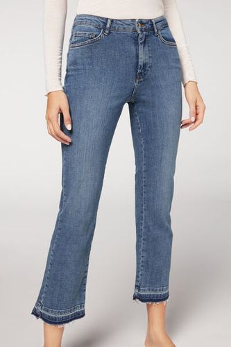 Vaqueros cropped acampanados Mujer Velikost XS - Calzedonia - Modalova