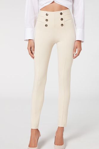 Skinny Shaping Leggings Woman White Size S - Calzedonia - Modalova