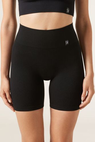 Seamless Bike Shorts Woman Black Size S/M - Calzedonia - Modalova