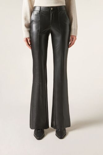 Coated Effect Flared Pants Woman Black Size XS - Calzedonia - Modalova