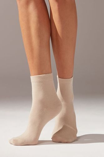 Short Socks with Trimmed Cuffs Woman Nude Size 39-41 - Calzedonia - Modalova