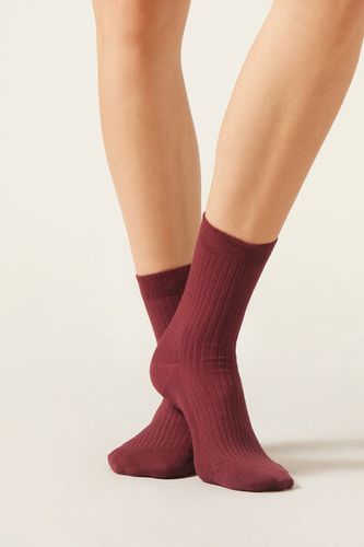 Cashmere Blend Short Socks Woman Red Size 39-41 - Calzedonia - Modalova