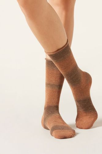 Ombré Cashmere Socks Woman Orange Size TU - Calzedonia - Modalova