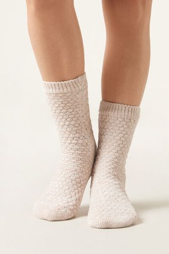 Glitter House Socks Woman Nude Size TU - Calzedonia - Modalova