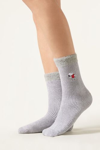 Snoopy House Socks Woman Grey Size TU - Calzedonia - Modalova