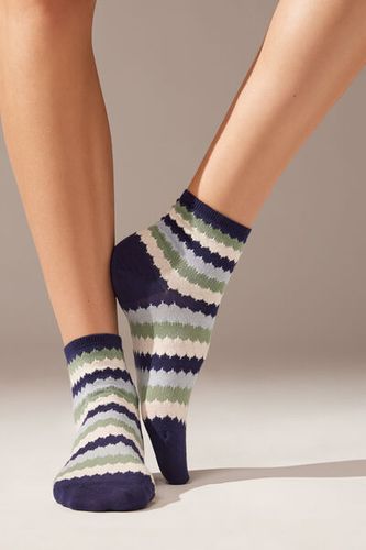 Striped Short Socks Woman Multicolor Size TU - Calzedonia - Modalova