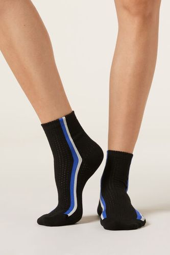 Side Stripe Socks Woman Black Size TU - Calzedonia - Modalova